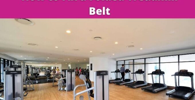 fixing folded treadmill belt